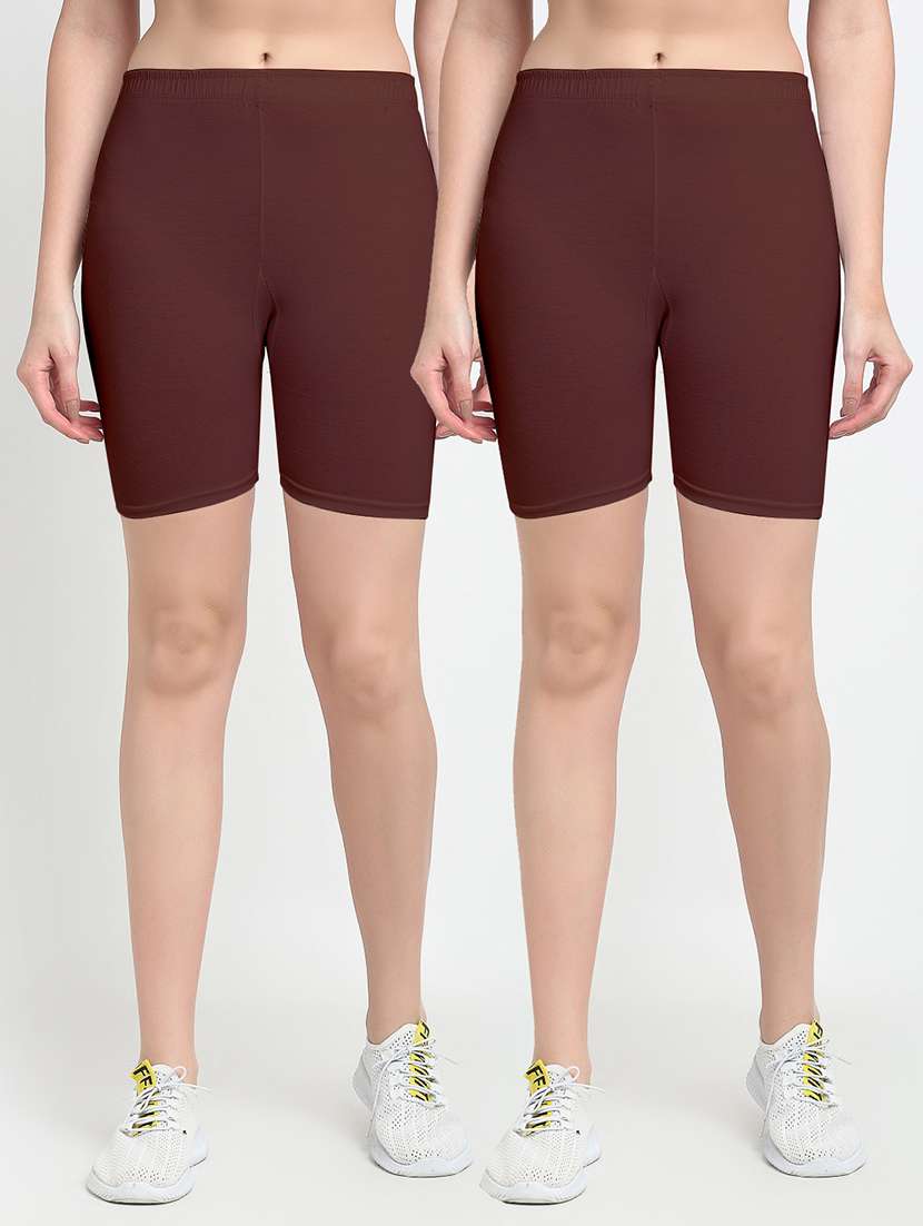 pack of 2 mid rise solid short