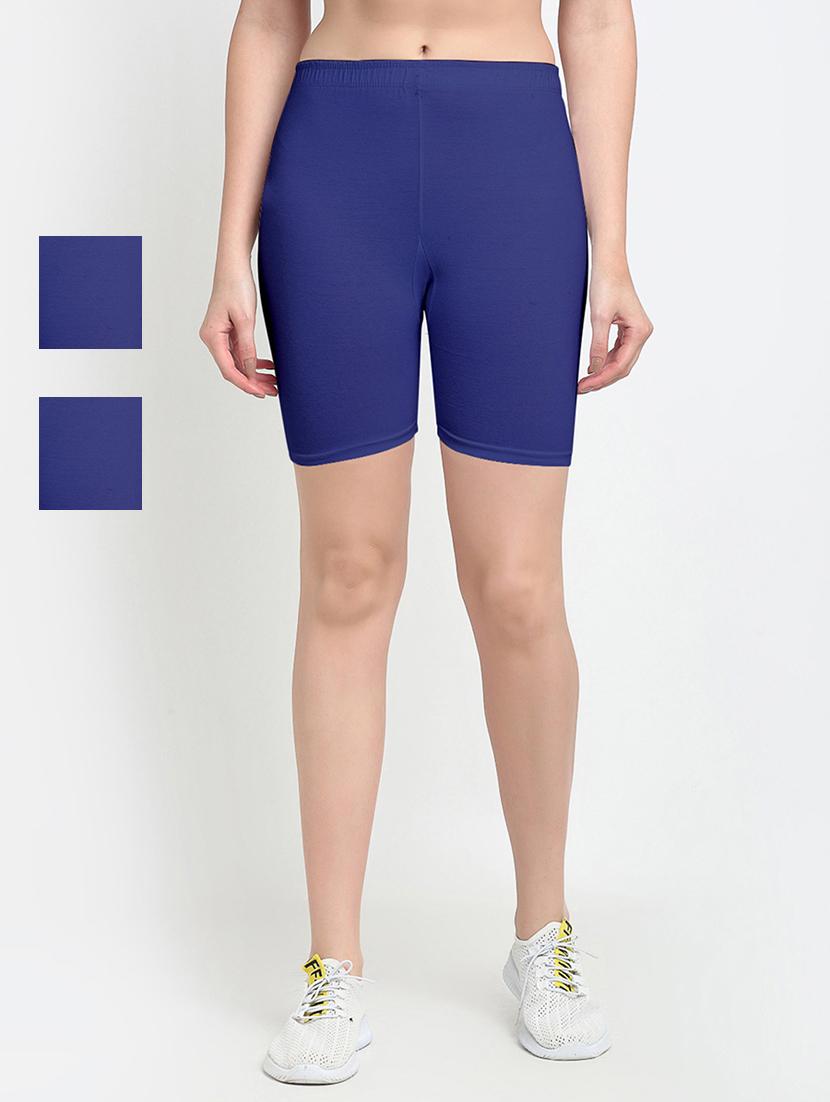 pack of 2 mid rise solid short - 18903925 -  Zoom Image - 0