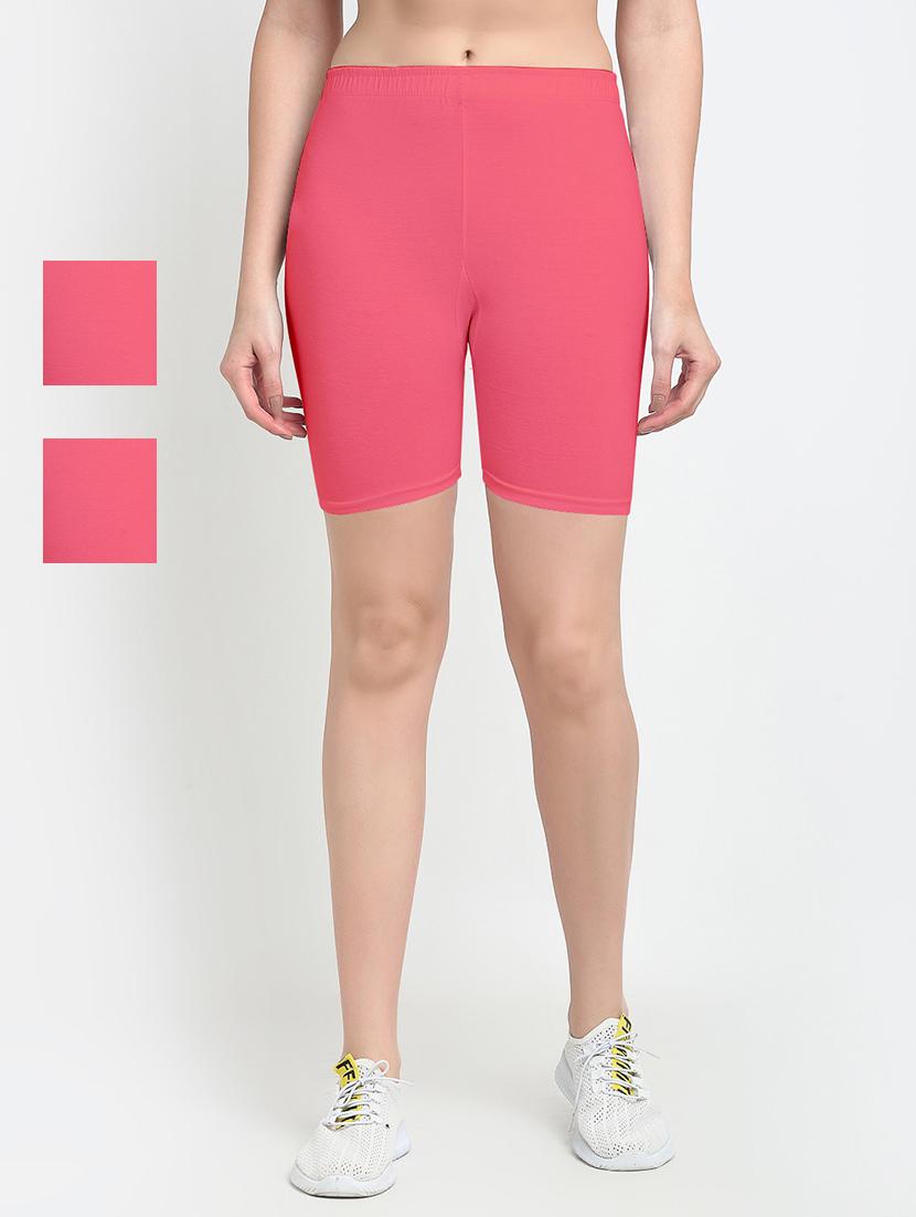 pack of 2 mid rise solid short - 18903929 - Zoom Image - 0