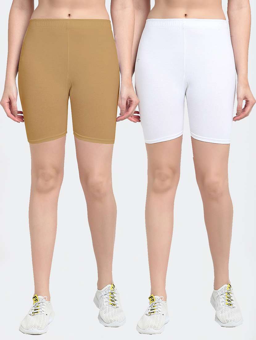 pack of 2 mid rise solid short