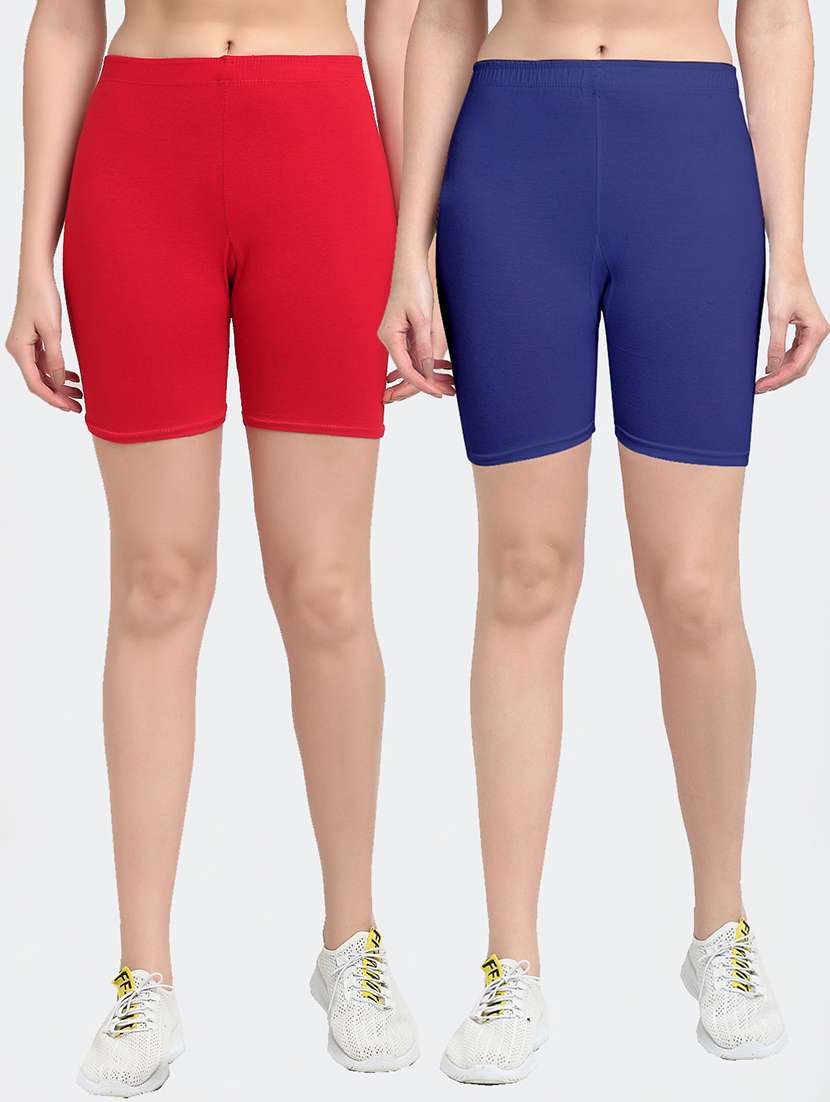 pack of 2 mid rise solid short