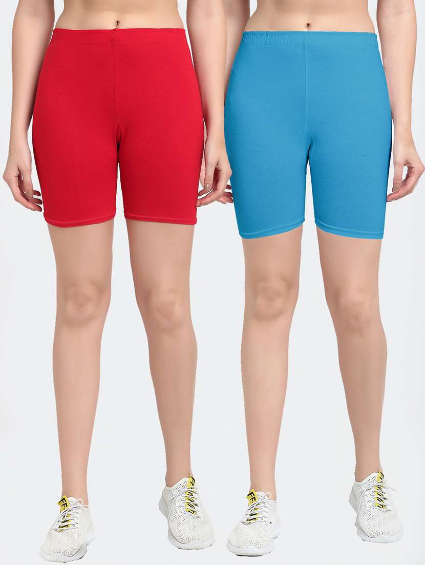 pack of 2 mid rise solid short