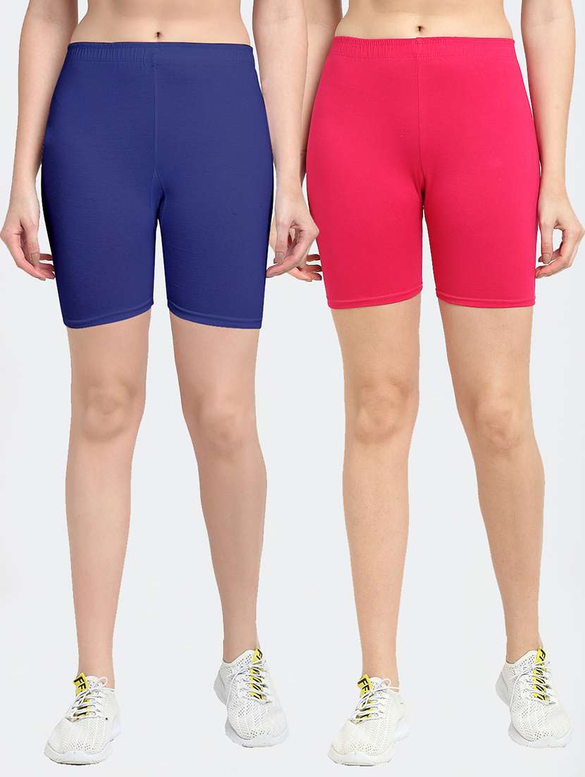 pack of 2 mid rise solid short