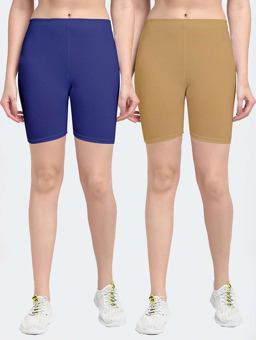 pack of 2 mid rise solid short