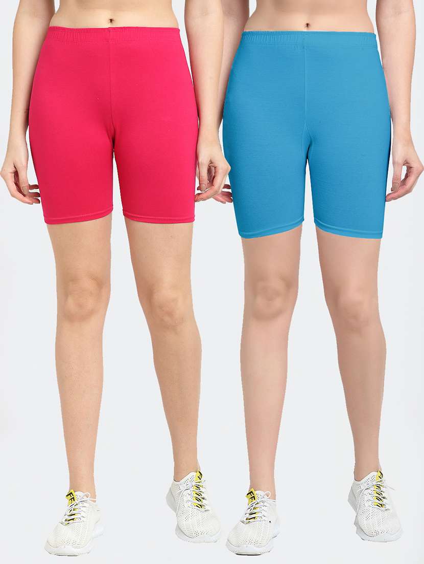 pack of 2 mid rise solid short