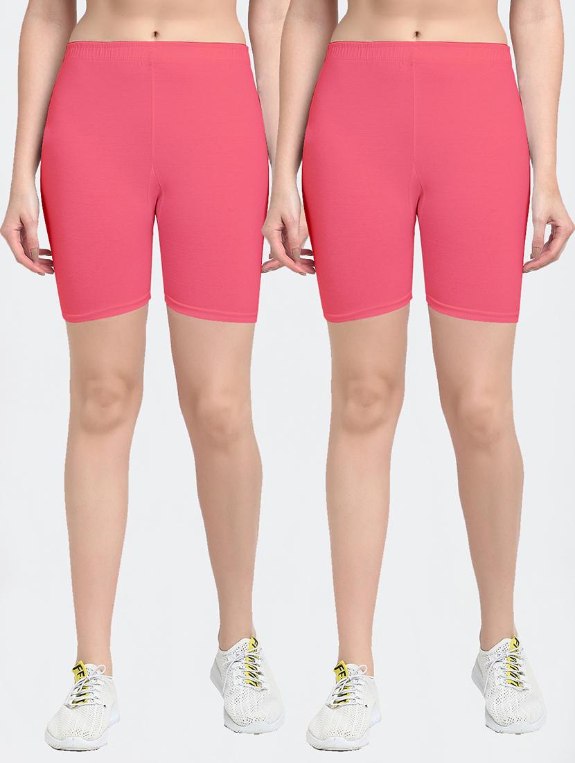 pack of 2 mid rise solid short - 18903979 -  Zoom Image - 0
