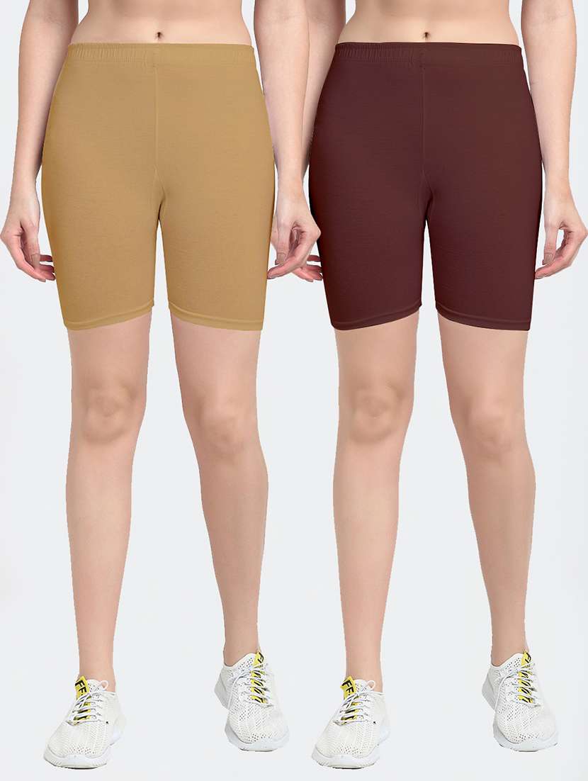 pack of 2 mid rise solid short