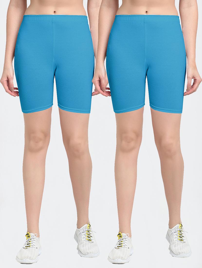 pack of 2 mid rise solid short - 18903996 - Zoom Image - 0