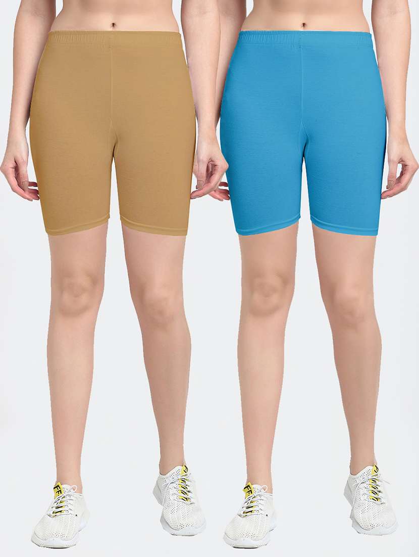 pack of 2 mid rise solid short