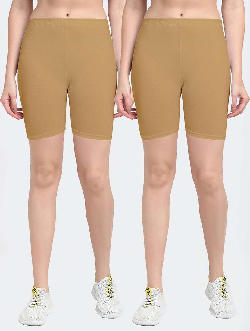 pack of 2 mid rise solid short