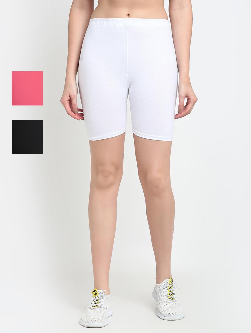 pack of 2 mid rise solid short - 18904002 - Zoom Image - 0