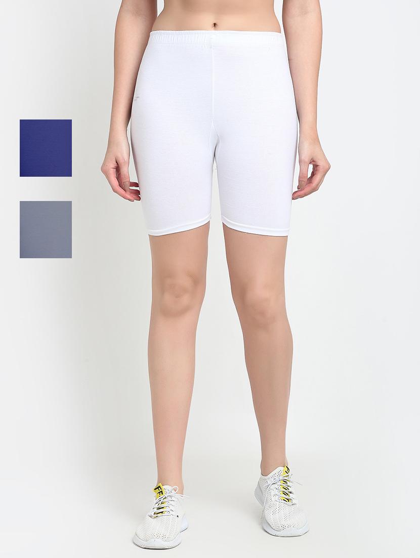 pack of 3 mid rise solid short - 18904047 - Zoom Image - 0