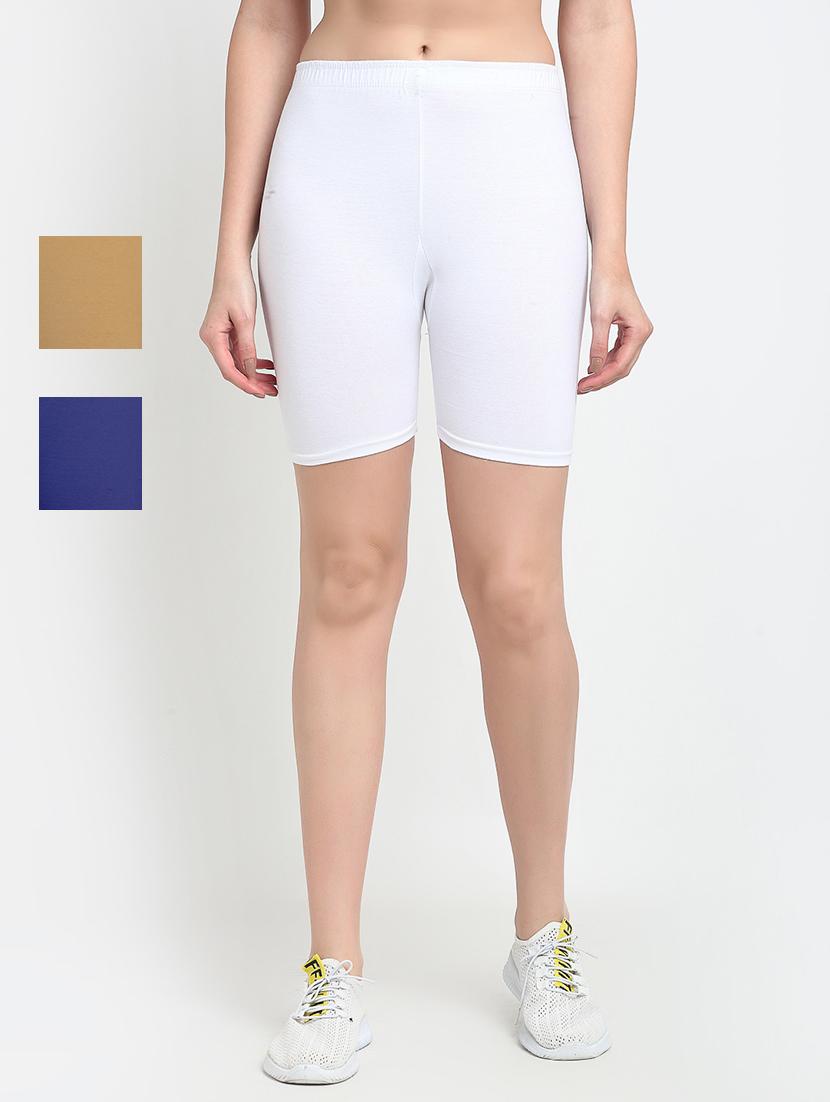 pack of 3 mid rise solid short - 18904055 - Zoom Image - 0