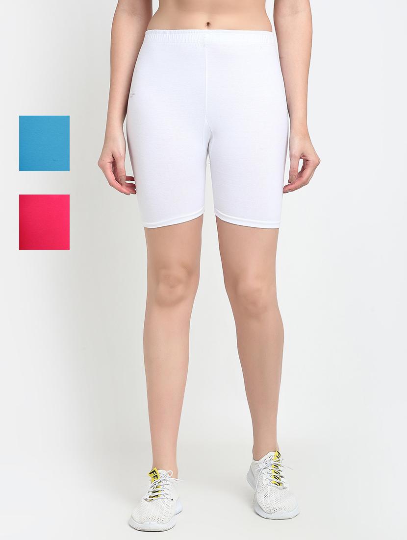 pack of 3 mid rise solid short - 18904058 - Zoom Image - 0