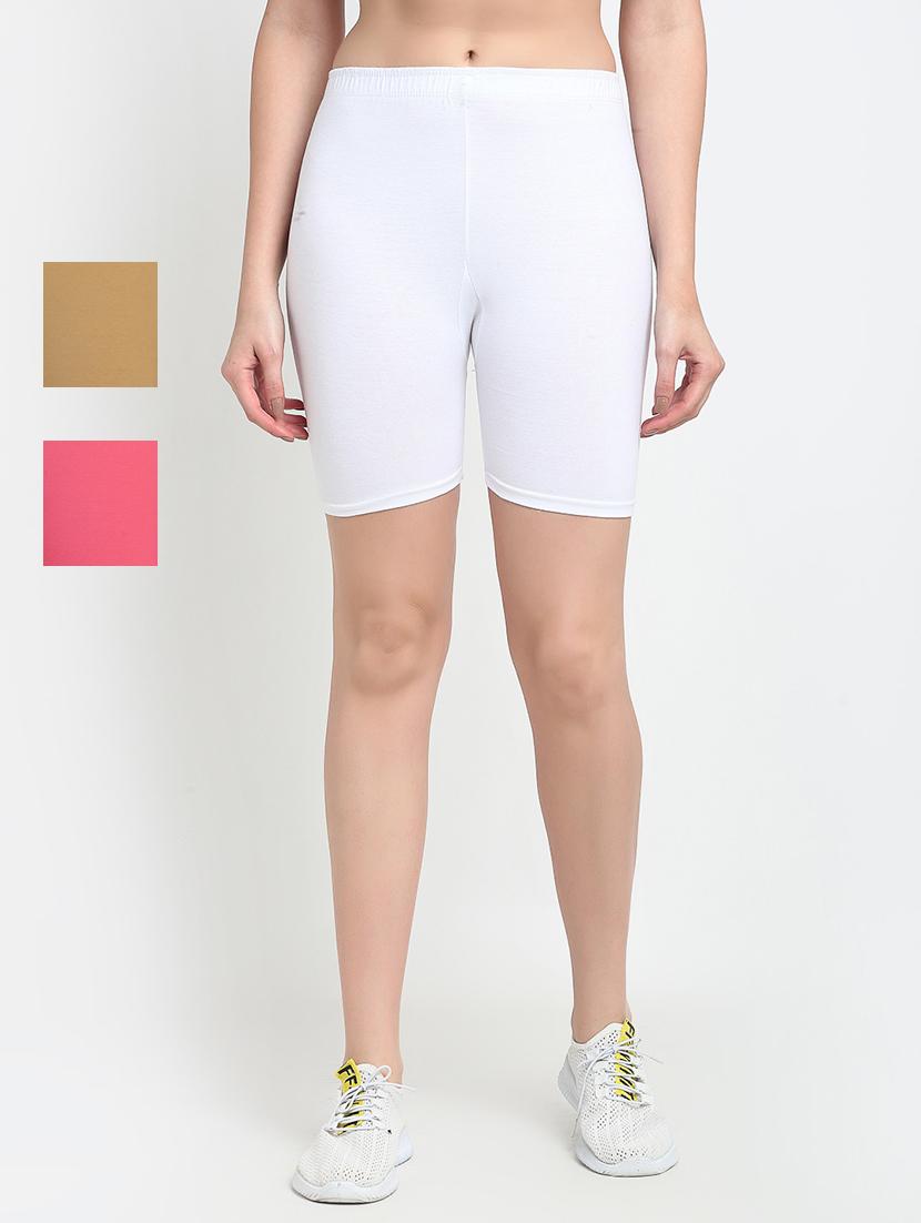 pack of 3 mid rise solid short - 18904070 - Zoom Image - 0