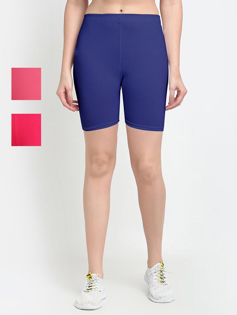 pack of 3 mid rise solid short - 18904270 -  Zoom Image - 0