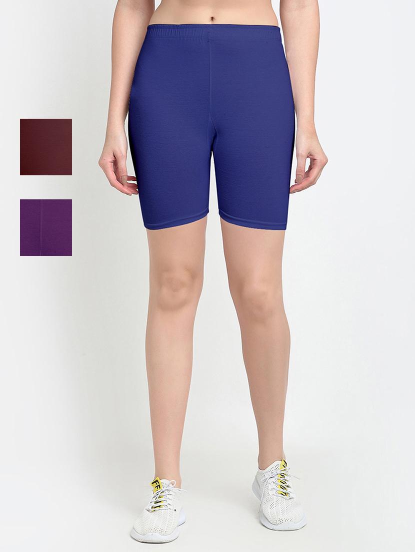 pack of 3 mid rise solid short - 18904313 - Zoom Image - 0