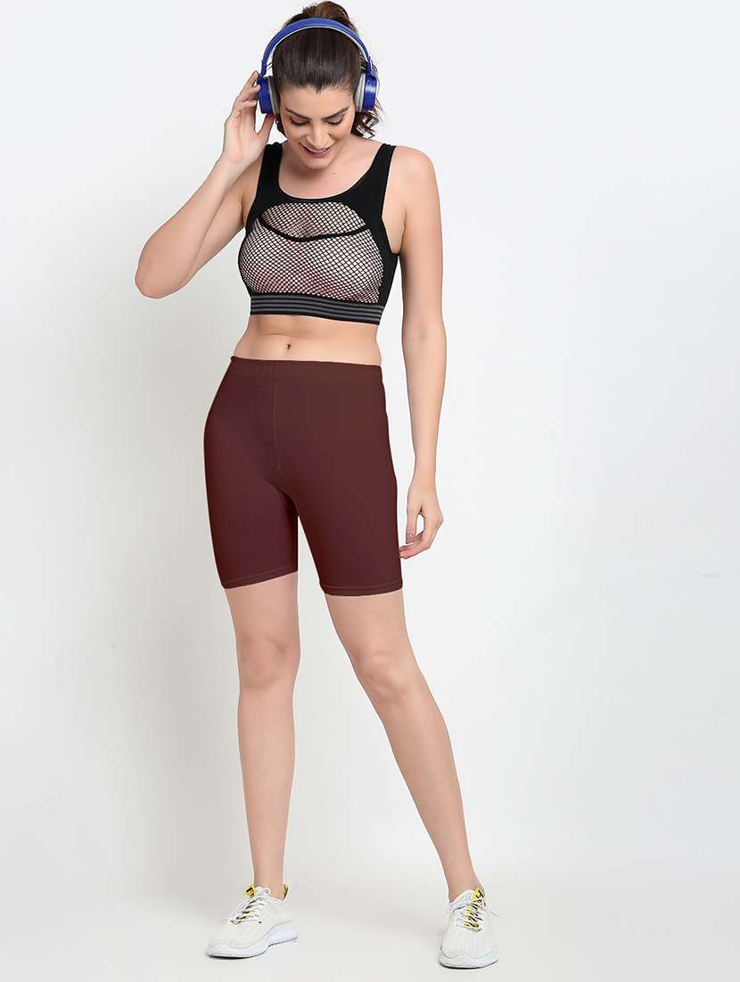 pack of 3 mid rise solid shorts  - 18904456 -  Standard Image - 5