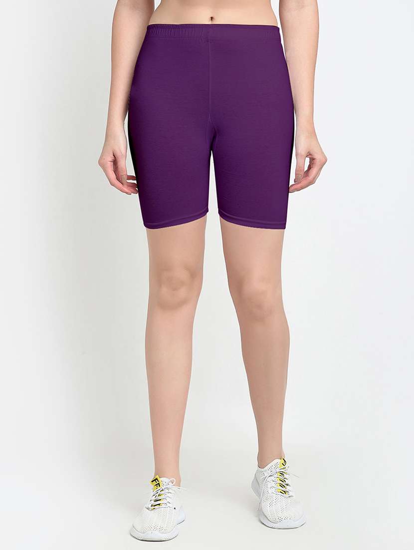 pack of 2 mid rise solid shorts - 18904487 -  Standard Image - 3