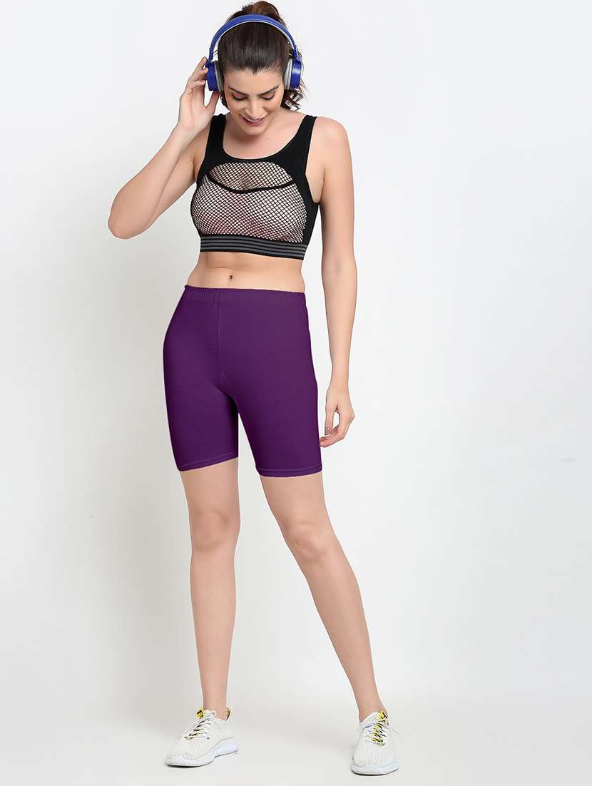 pack of 2 mid rise solid shorts - 18904487 -  Standard Image - 5