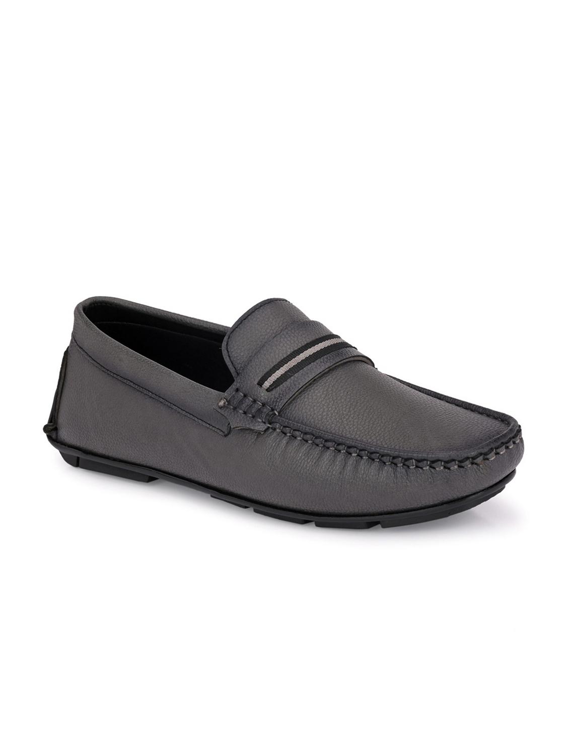 grey synthetic slip on loafers - 18905401 -  Zoom Image - 0