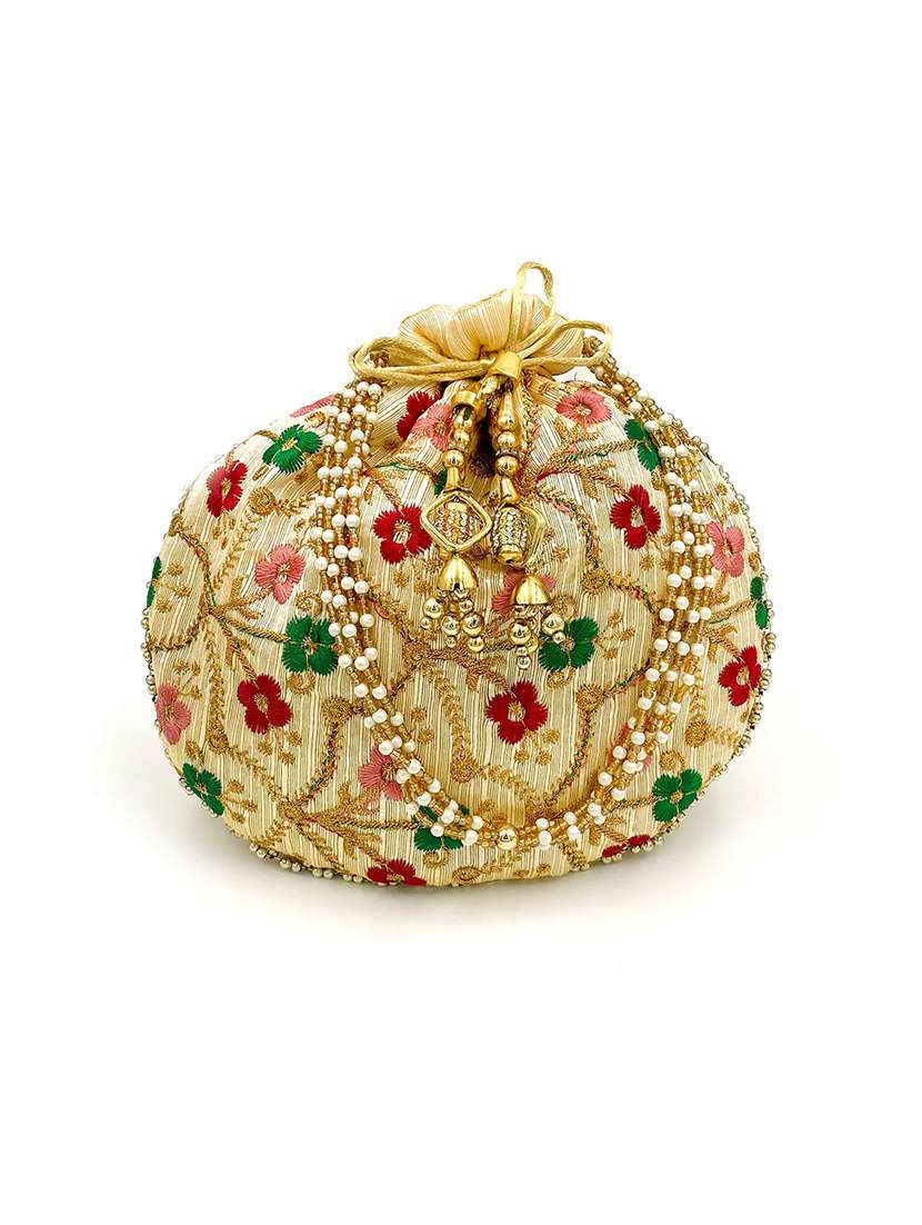 multi colored cotton regular potli