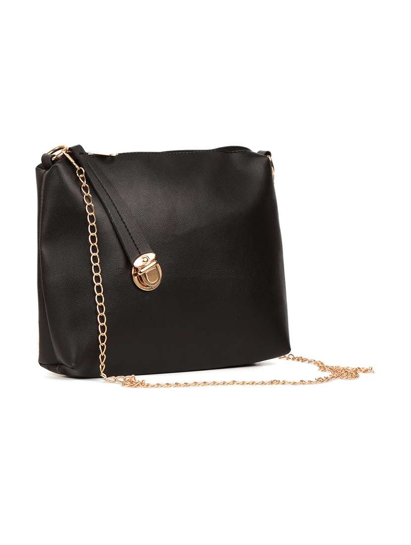 black leather sling bag - 18906456 -  Standard Image - 3