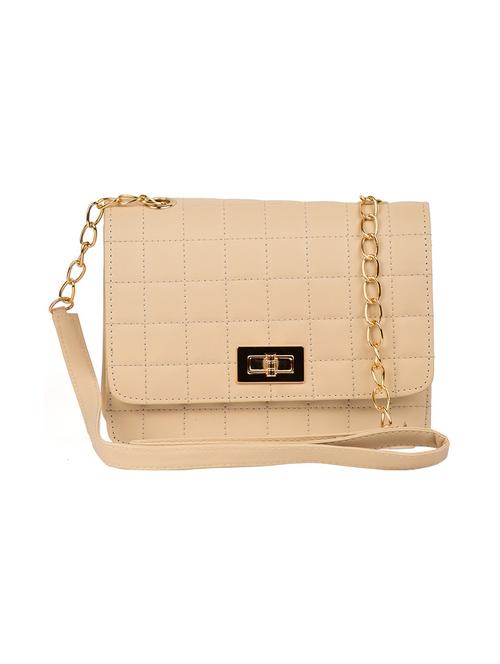 cream leather sling bag - 18906523 - Standard Image - 0