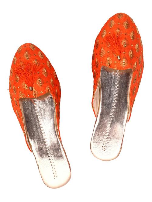 orange ethnic sandal - 18907068 - Standard Image - 0