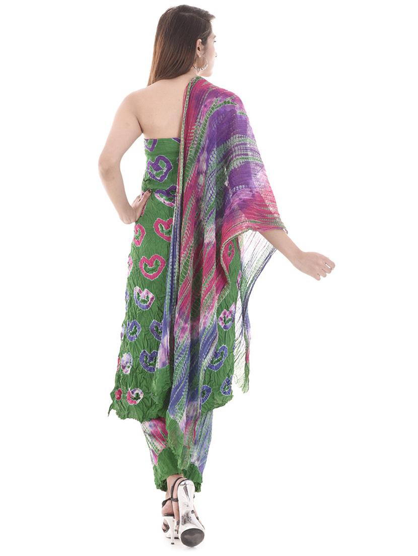 printed unstitched suit set - 18909178 - Standard Image - 3