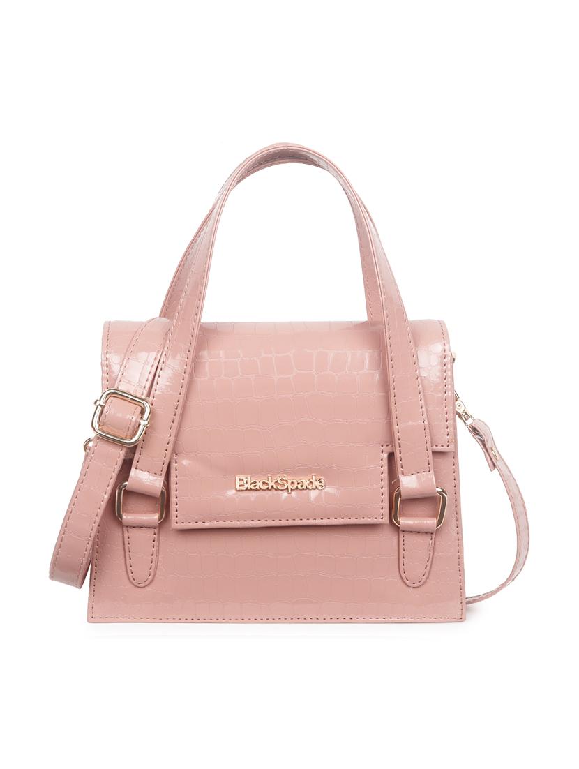 pink leatherette (pu) sling bag - 18909281 - Zoom Image - 0