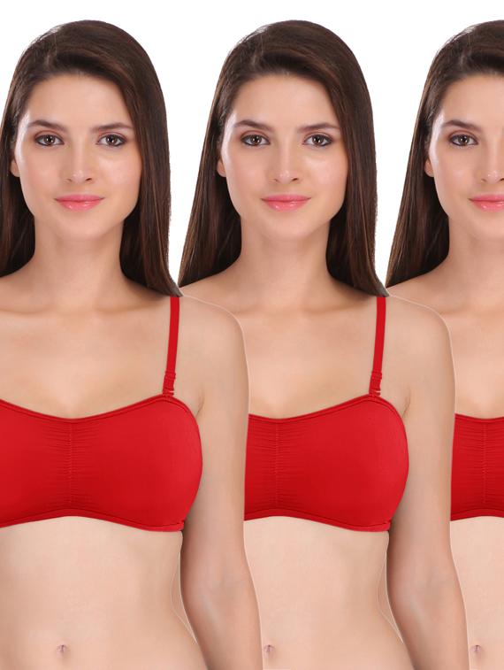 pack of 3 - cotton minimizer bra - 18910034 - Zoom Image - 0