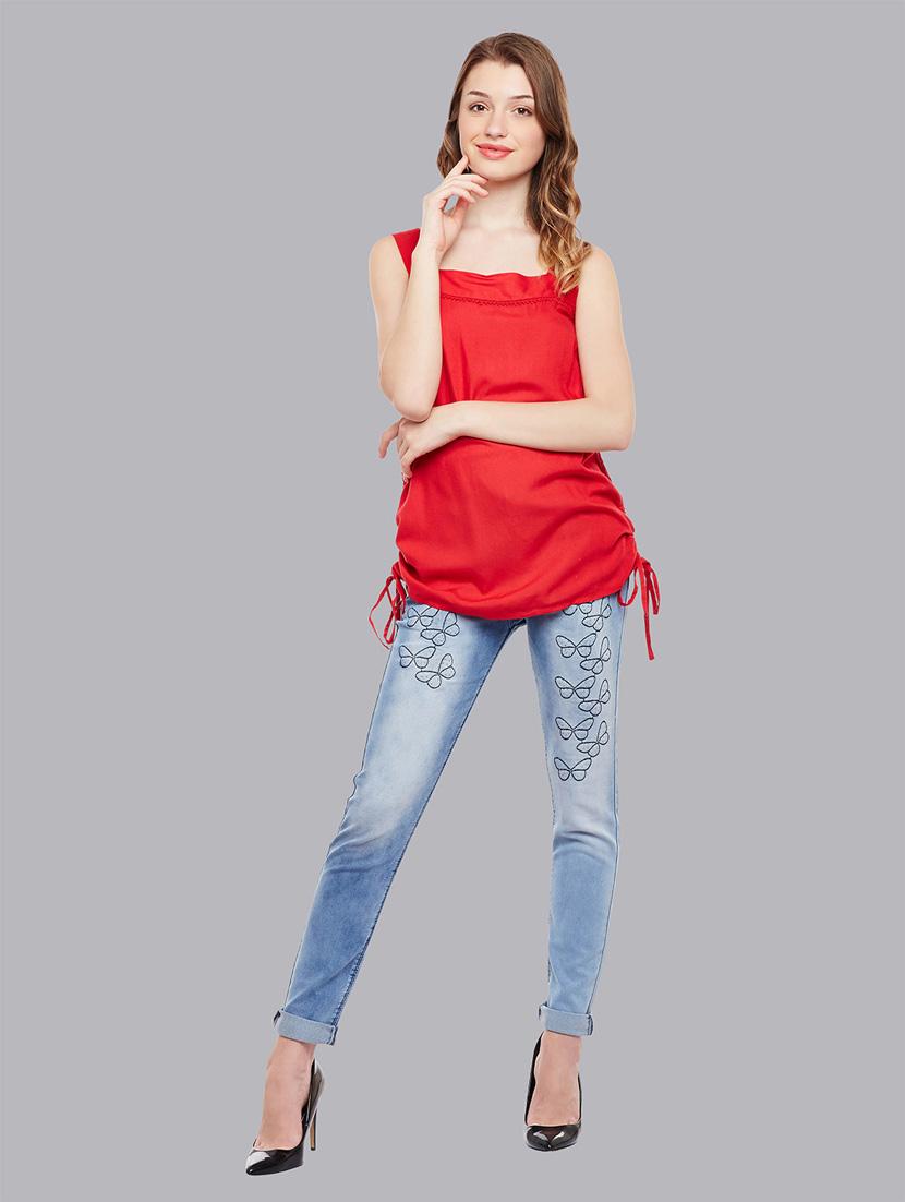 women's a line square neck top - 18912756 - Standard Image - 3
