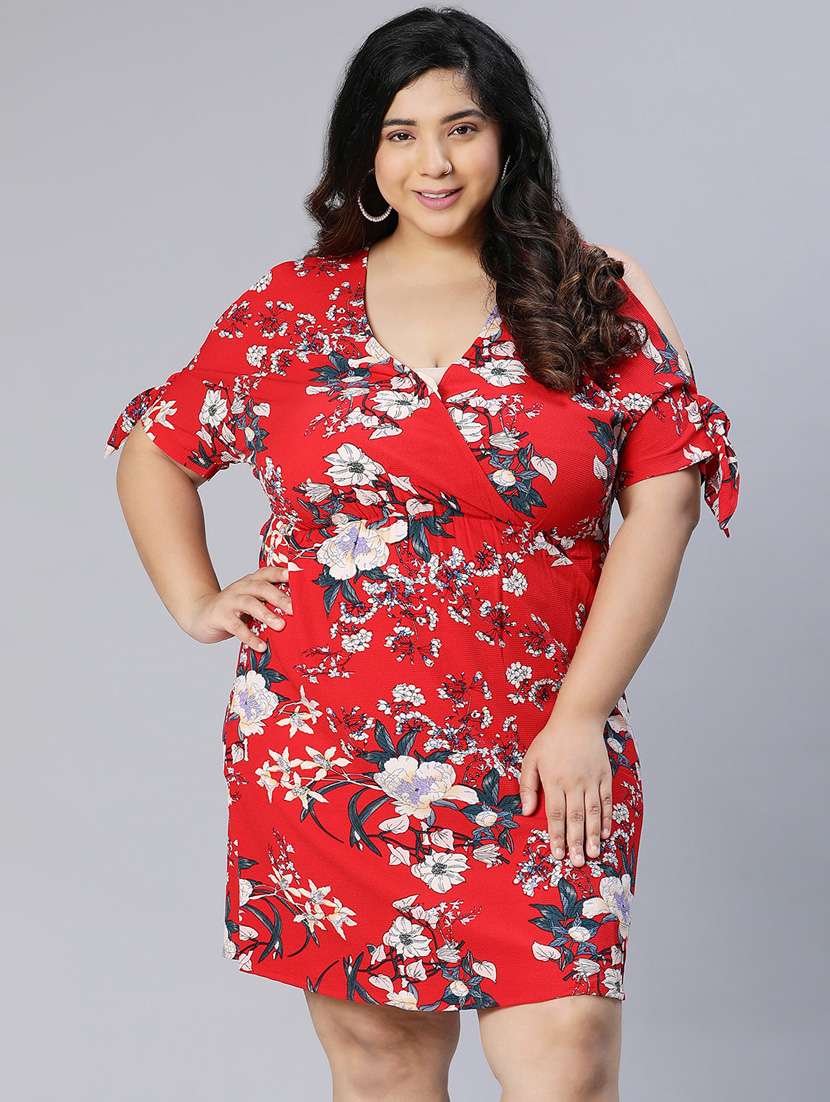 women's wrap floral dress
