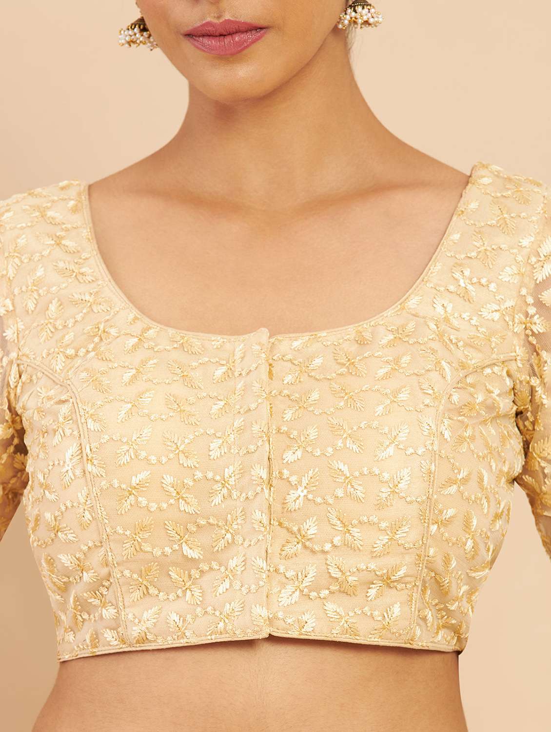 embellished gold blouse  - 18929361 -  Standard Image - 3