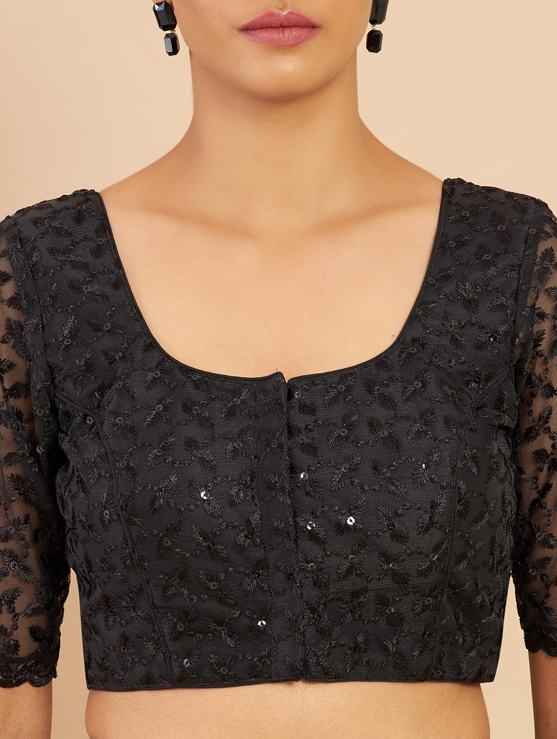embellished black blouse - 18929368 - Standard Image - 3