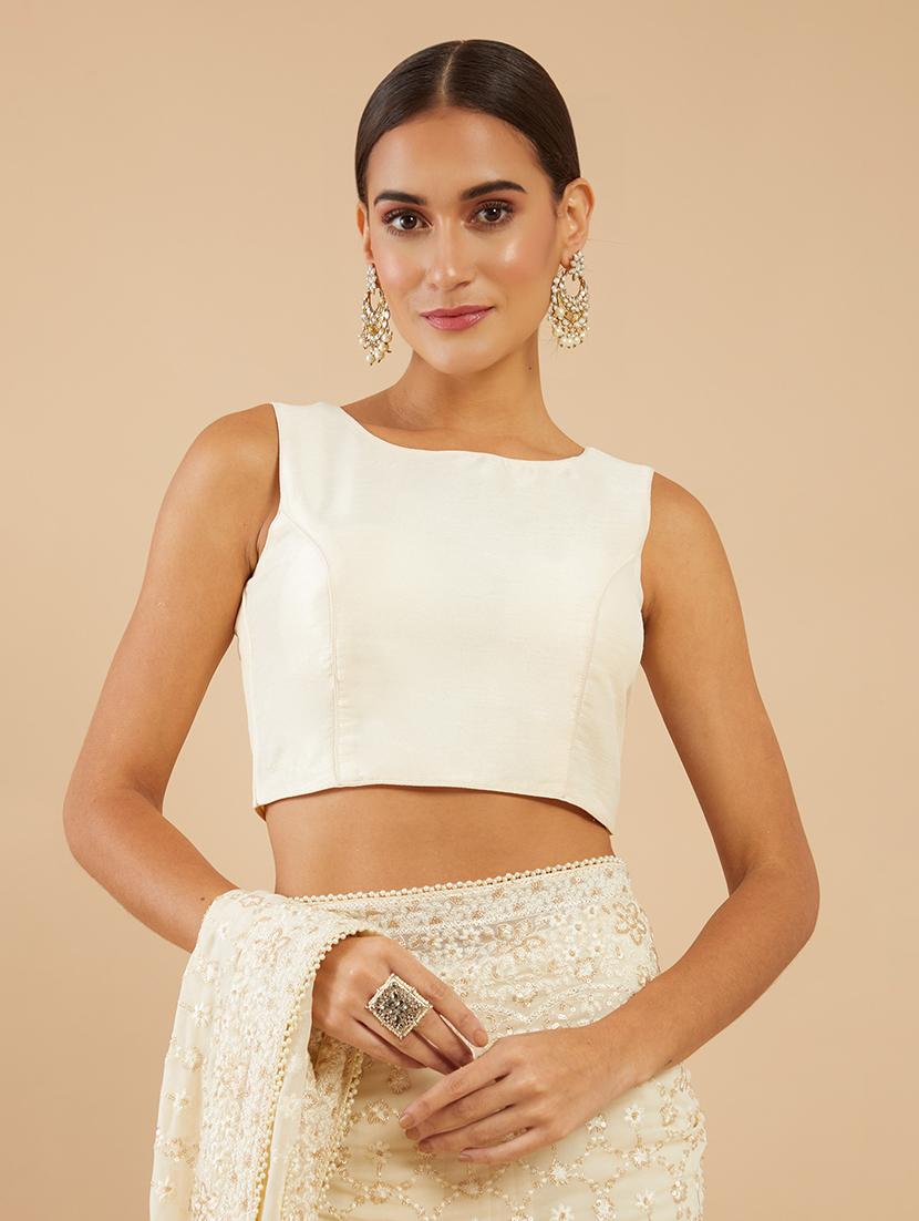 solid white blouse - 18929393 - Zoom Image - 0