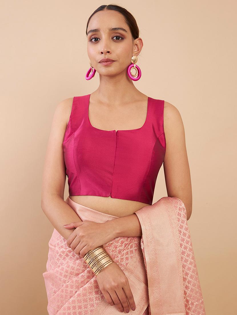 pink solid blouse - 18929546 - Zoom Image - 0