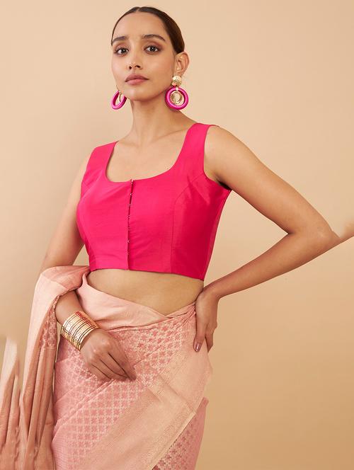 pink solid blouse - 18929552 -  Standard Image - 0