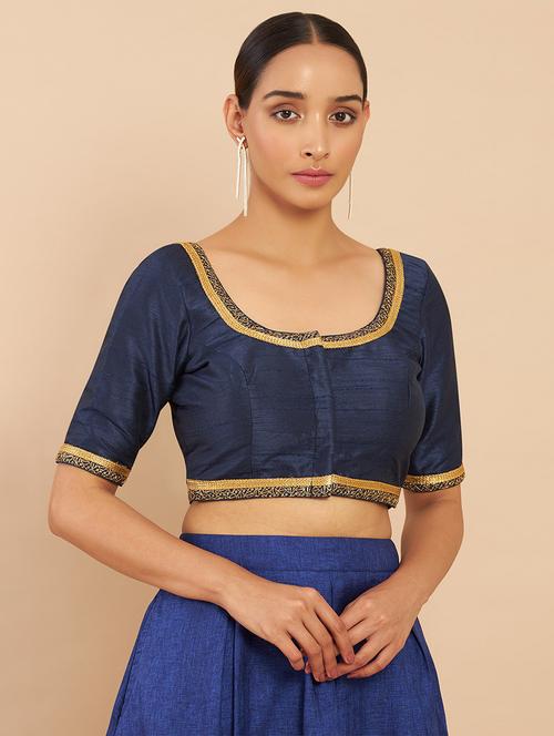 navy blue embellished blouse - 18929611 -  Standard Image - 0