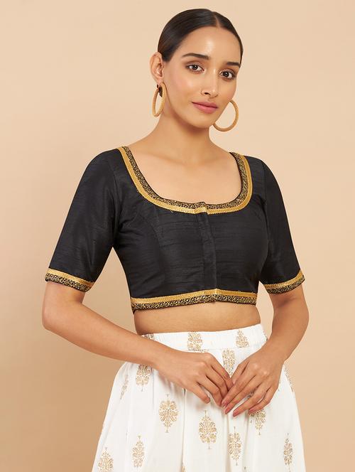 blue solid blouse - 18929615 -  Standard Image - 0