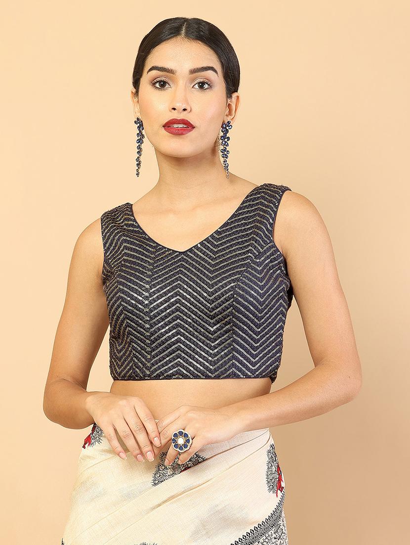 blue sequin blouse - 18929628 - Zoom Image - 0