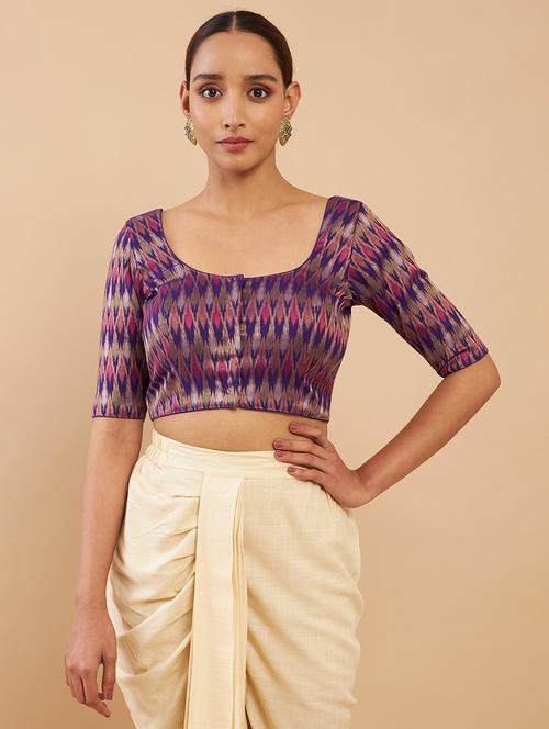 purple ikat blouse - 18929746 - Standard Image - 0