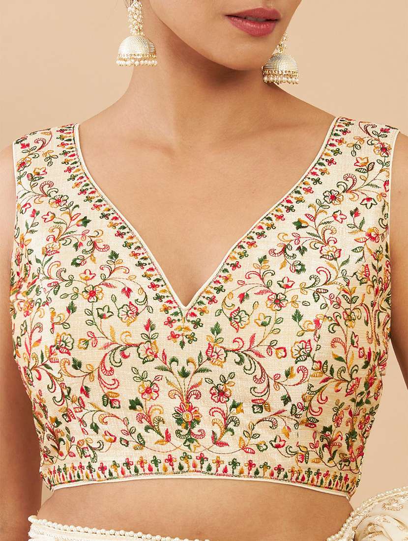 white printed blouse - 18929758 -  Standard Image - 3