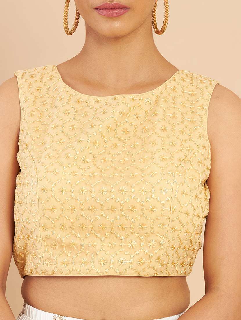 gold embroidered blouse - 18929794 -  Standard Image - 3