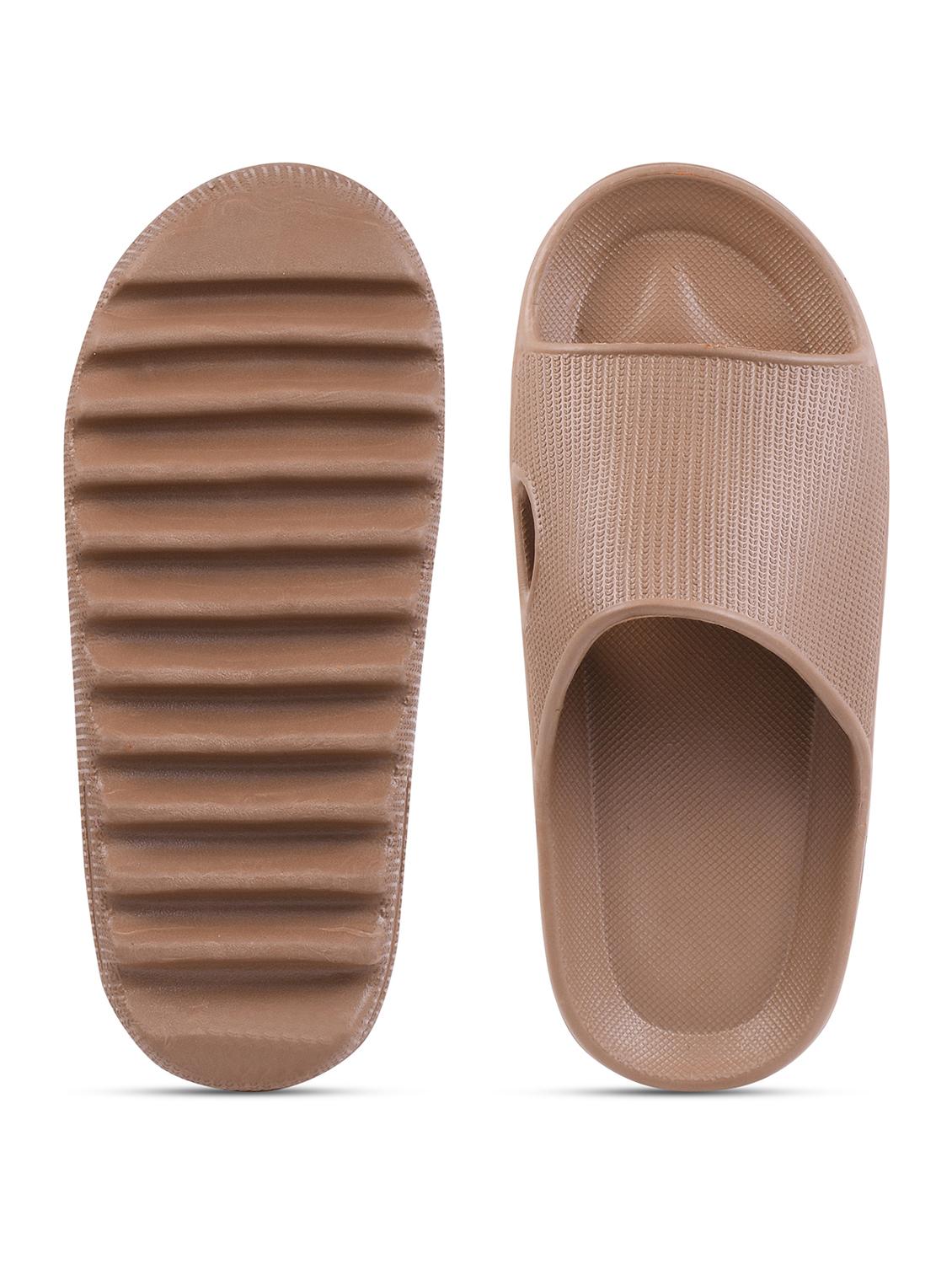 brown open toe flip flop - 18931050 - Standard Image - 3