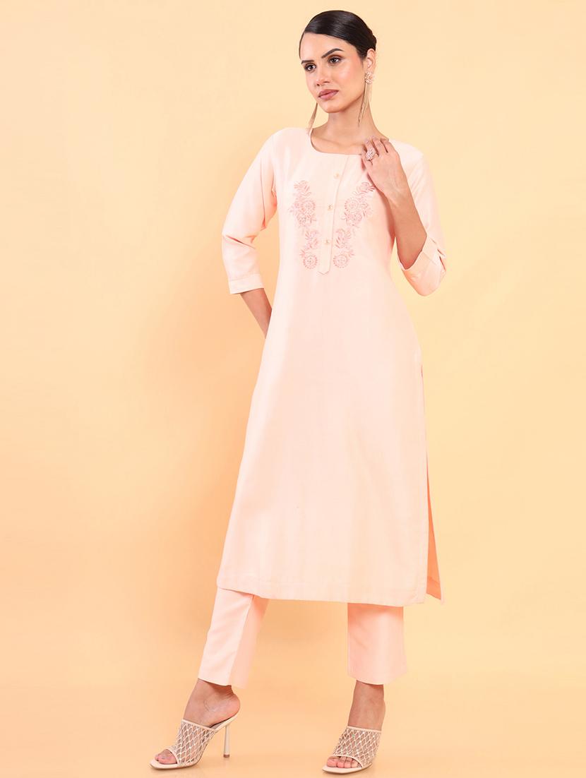 embroidered kurta pant set - 18931491 - Zoom Image - 0