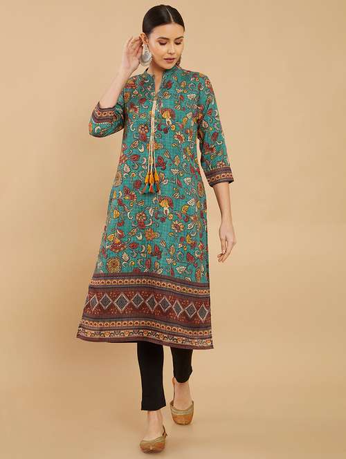 women's straight kurta - 18932645 - Standard Image - 0