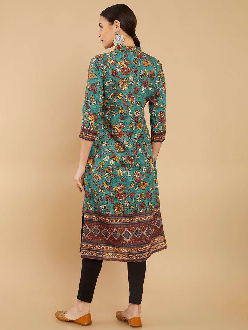 women's straight kurta - 18932645 - Standard Image - 3