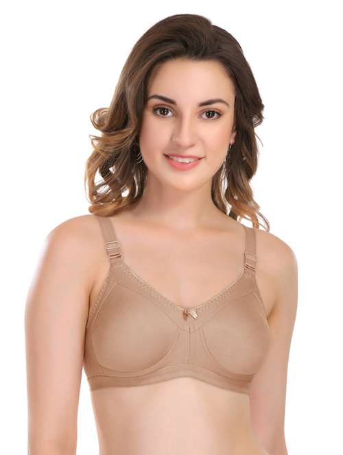 beige polyamide minimizer bra - 18940232 -  Standard Image - 0